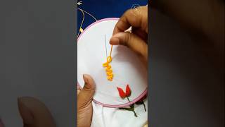 Cross Chain Stitch Hand Embroidery Tutorial  Easy StepbyStep Guide crosschain embroidery viral [upl. by Aruasi]