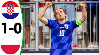 Croatia vs Poland 10 All Goals and Extended Highlights Luka Modrić Freekick Goal [upl. by O'Shee249]