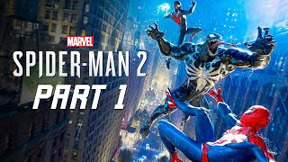 MARVELS SPIDERMAN 2 Walkthrough Part 1  Enter the Sandman PS5 2023 [upl. by Anilak180]