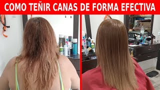 Como tinturar canas de forma EFECTIVA  001 [upl. by Atlee]