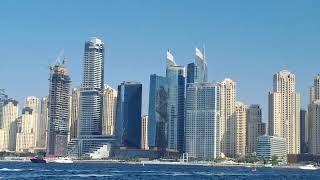 Ferry service Dubai marina to Dubai blue water station [upl. by Yeblehs163]