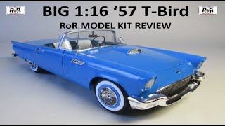 ‘57 Ford Thunderbird I 116 Scale AMT 1206 Model Kit Build amp Review [upl. by Scherle]