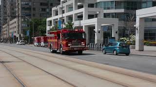 Toronto Fire P334 Responding [upl. by Alahs]