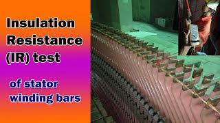 HOW TO PERFORM INSULATION RESISTANCE IRTEST OF HYDROPOWER GENERATOR STATOR WINDING BARS [upl. by Nomled]