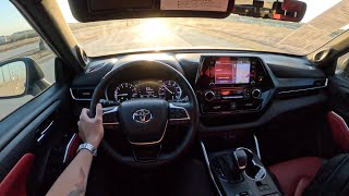 2022 Toyota Highlander XSE  POV Evening Drive [upl. by Pippo]