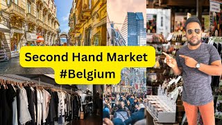 Flea Market  Second Hand Market in belgium  1st vlog  brocantes  rommelmarkten  streetshopping [upl. by Uticas]