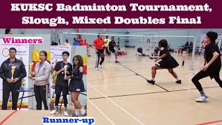 Mixed Doubles Final  SaiKiranUsha vs M FarizRanscilia Hughes  KUKSC Badminton Slough  130724 [upl. by Nuhsar73]