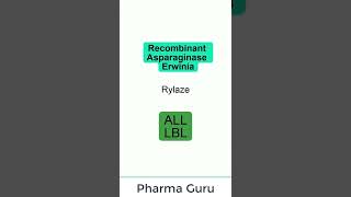 Recombinant Asparaginase Erwinia Rylaze In a nutshell [upl. by Jordain484]