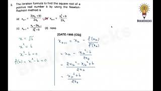 GATE Engg Maths Previous Year  Numerical Solution of Algebraic amp Transcendental Equation  Part 1 [upl. by Sink]