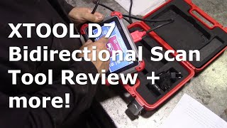 XTOOL D7 Bidirectional Scan Tool Review Compared to Topdon ArtiDiag600 S and Vident iLink400 [upl. by Eldwon]