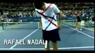 Djokovic imita a Sharapova Nadal y Federer [upl. by Adyeren]