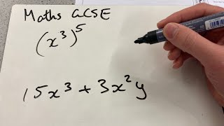 Maths GCSE Higher Exam Paper 2 Q1 algebra index laws [upl. by Siri]