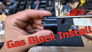 How to install a low profile gas block [upl. by Enilarak]