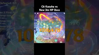 C6 Kazuha vs New 3 Million HP Boss genshinimpact kazuha hoyocreators [upl. by Naivaf262]