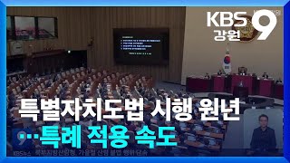 특별자치도법 시행 원년…특례 적용 속도  KBS 20240914 [upl. by Anahir]