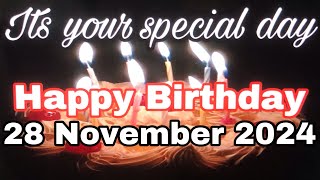 15 November 2024 Birthday Wishing VideoBirthday VideoBirthday Song [upl. by Erdnassak]