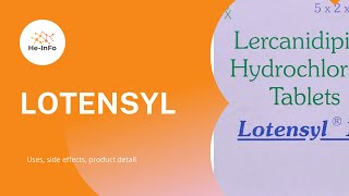 LOTENSYL Uses composition side effects and product details LERCANIDIPINE [upl. by Adoh]