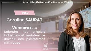 Vencorex 38  Défendre nos emplois et maintenir le devenir des plateformes chimiques  C Saurat [upl. by Irahcaz]