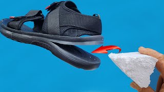 A clever shoemaker shares this secret How to easily restore broken sandals [upl. by Oicnerual403]