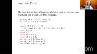 Lean Together 2021 Panel on teaching with proof assistants [upl. by Howlyn]