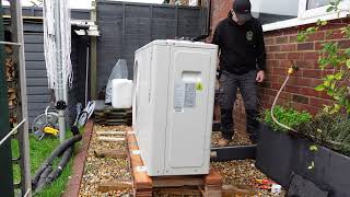 Installing The New Not Yet Available Heat Pump R290 Clivet Unit [upl. by Fruin]