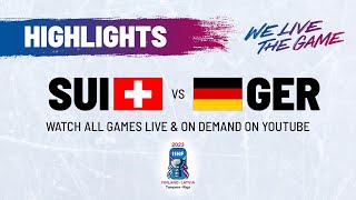 Highlights  Switzerland vs Germany  2023 IIHFWorlds [upl. by Kolb364]