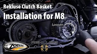 Rekluse Clutch Basket Installation for M8 [upl. by Naimed]