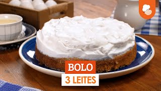 Bolo 3 leites — Receitas TudoGostoso [upl. by Lorac237]