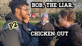 P2 Bob The Gob Confronted By Bloodfire Speakers Corner [upl. by Anilyx994]