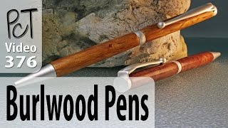 Polymer Clay Pens Faux Burl Wood Intro Vol060 [upl. by Ecydnac]