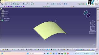 12Catia V5 Shape Design Wrap Curve Command [upl. by Dranyar]