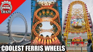 Top 10 COOLEST Ferris Wheels 🎡 😮 [upl. by Amandi]