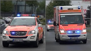 Notfall im Nachbarkreis NEF und RTW der Feuerwehr Bocholt und Wesel [upl. by Dasie29]