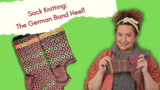 How to Knit The German Heel Band for Socks [upl. by Little739]