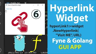 Class 6 Fyne GoLang GUI HYPERLINK [upl. by Roselani269]