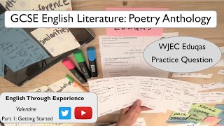 GCSE English Literature WJEC Eduqas Poetry Anthology Valentine  Part 1 [upl. by Hallett80]