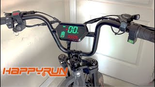 Happyrun speed settings  screen handlebar features on G50 or G60 [upl. by Ingrim]