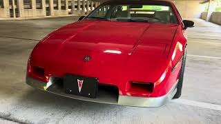 1986 PONTIAC FIERO GT FULL WALK AROUND [upl. by Nazario275]