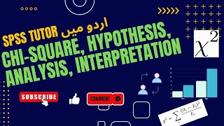 SPSS tutor Chi square hypothesis analysis interpretation [upl. by Ahsiak]