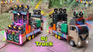 Mini Dj Truck Loading At New Home Eicher Truck Dj box and dj sharpy light big dj dj toy making sr [upl. by Annabal]