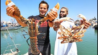 WOWWW Mega Seafood and BBQ CAMEL in Morocco INSANE Street Food and Seafood Market Tour [upl. by Atalie]