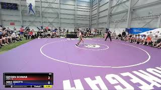 94 Lbs Placement Matches  Hayden Schwab Iowa Vs Niko Odiotti Illinois C92b [upl. by Lahtnero]