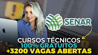 CURSOS TÉCNICOS EAD GRATUITOS do SENAR ABREM 3200 VAGAS AGORA  Mari Rel [upl. by Marigold]