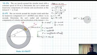 12–177 Kinematics of a Particle Chapter 12 Hibbeler Dynamics Benam Academy [upl. by Giacamo]