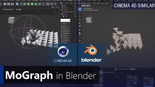 C4D Mograph to Blender （J Mograph） [upl. by Ardnola]