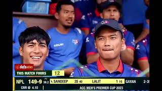 Sandeep lamichhane best batting performannce [upl. by Bourne]