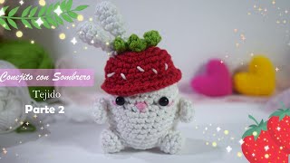 Conejito con Sombrero Tejido Parte 23  Amigurumi Paso a Paso  AnabelMonGar [upl. by Bubb]