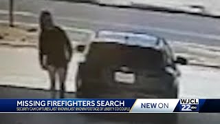 New security camera footage shows missing Georgia firefighters in South Carolina [upl. by Nirret]