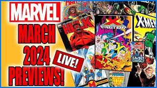 Marvel Comics Previews March 2024  Omnibus  Epic Collections  Trades  Collected Editions [upl. by Kcirddet]