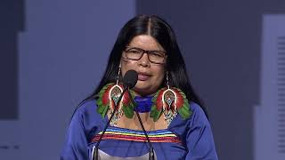 2023PoWR  Patricia Gualinga Addresses the IRI Dialogue with Indigenous Leaders [upl. by Lemuelah]